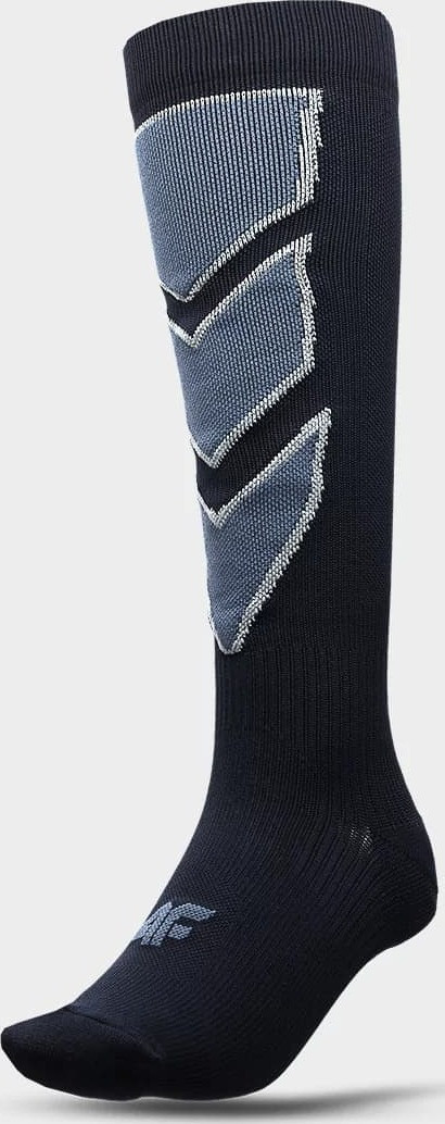 Pánské lyžařské ponožky 4F AW22UFSOM030 tmavě modré Modrá 39-42