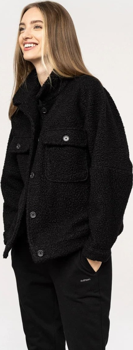 Dámská košilová bunda Outhorn OTHAW22TJACF003 černá Černá XL