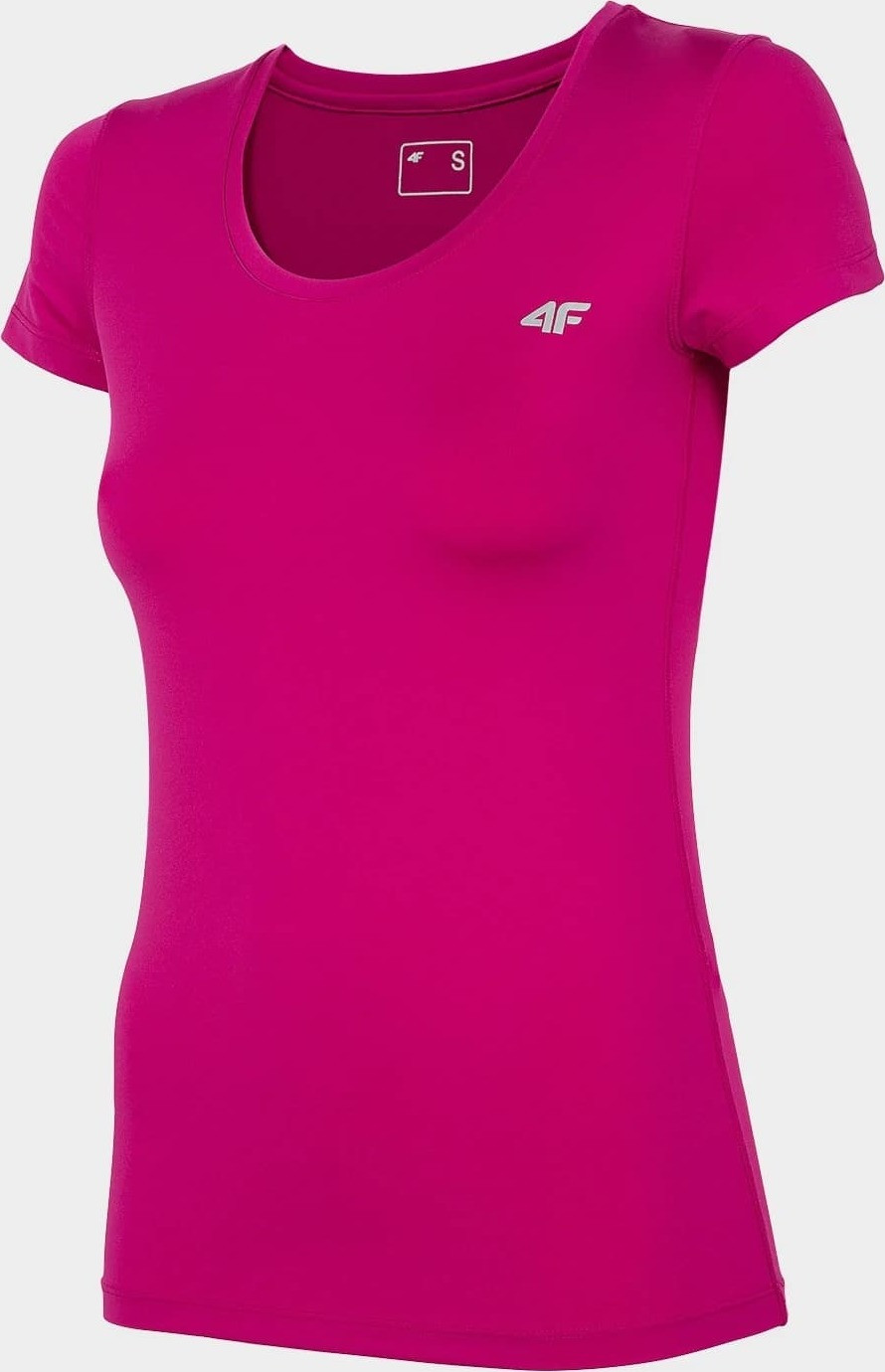 Dámské tričko 4F TSDF002 Růžové pink solid XXL