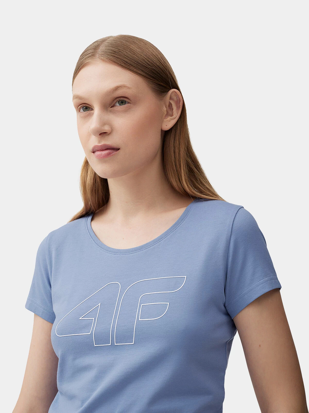 Dámské tričko s potiskem 4FSS23TTSHF583-32S modré - 4F S