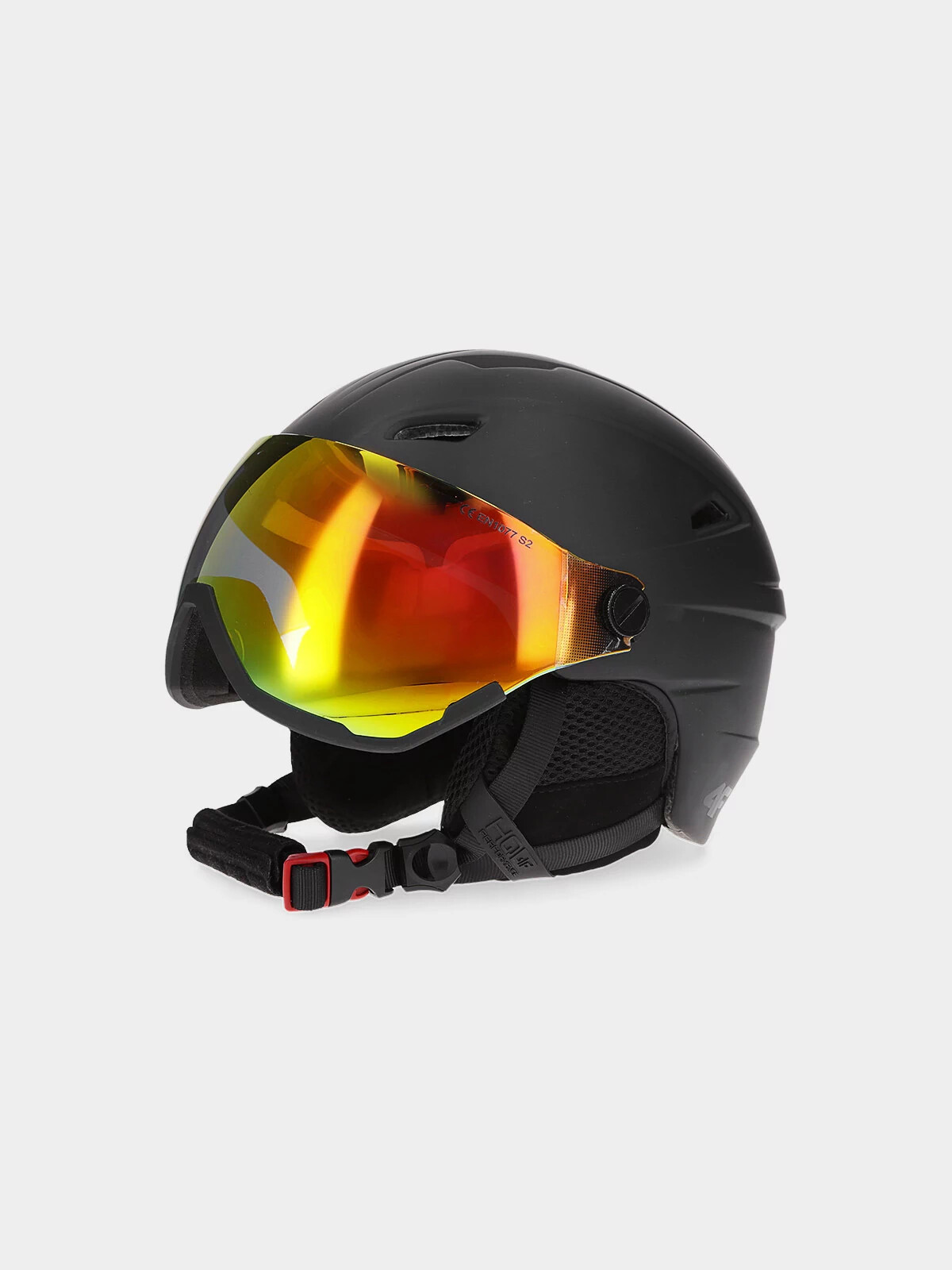Pánská lyžařská helma s vestavěnými brýlemi 4FWAW23AHELM034-20S černá - 4F L/XL (55-59 cm)