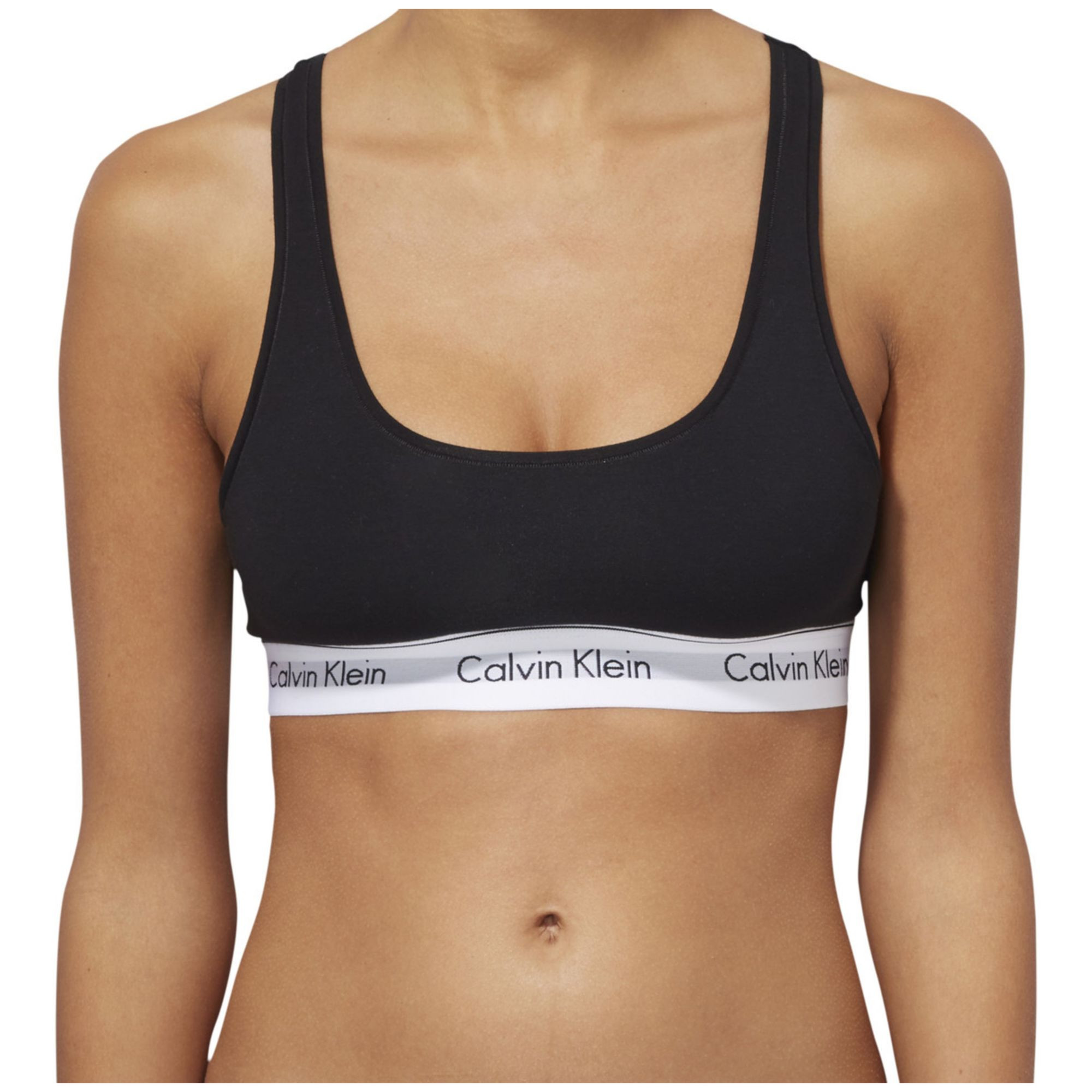 Dámská podprsenka Bralette Modern Cotton 0000F3785E001 černá - Calvin Klein S