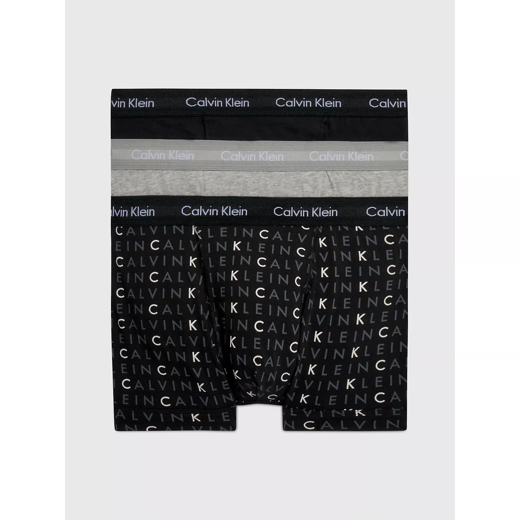 Pánské spodní prádlo TRUNK 3PK 0000U2662GYKS - Calvin Klein S