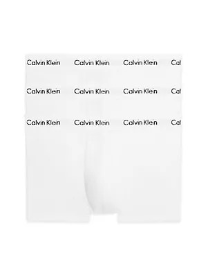 Pánské spodní prádlo 3P LOW RISE TRUNK 0000U2664G100 - Calvin Klein M