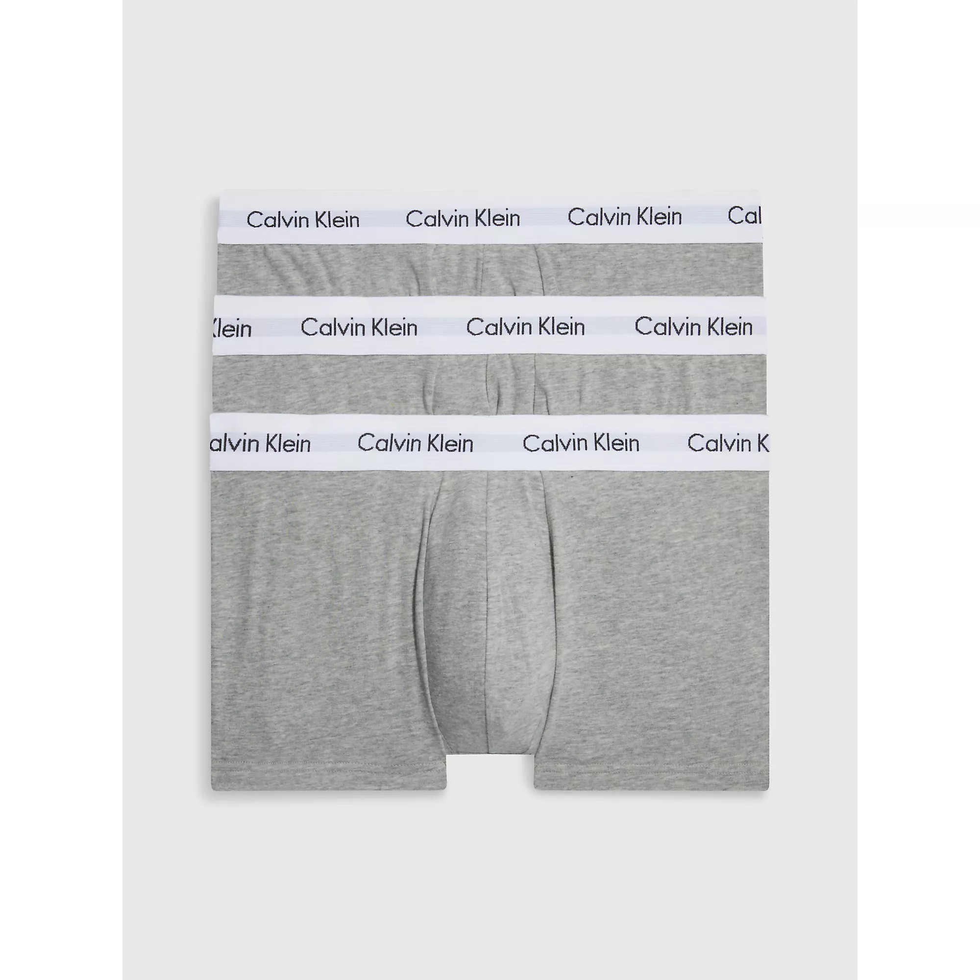 Pánské spodní prádlo 3P LOW RISE TRUNK 0000U2664GKS0 - Calvin Klein M