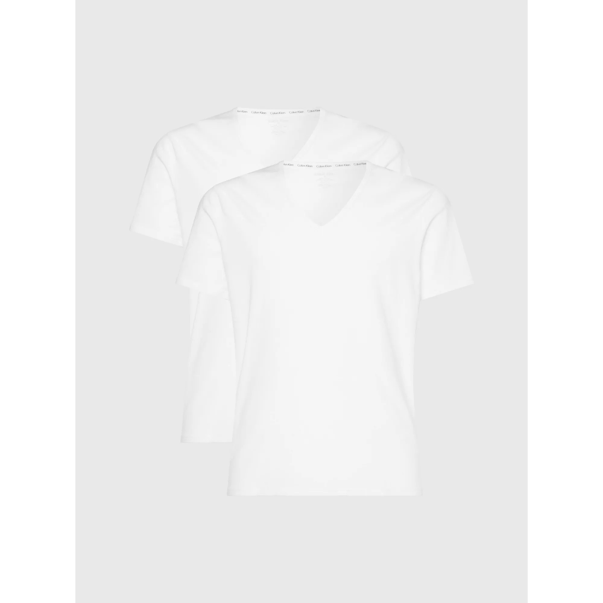Spodní prádlo Pánská trička 2P S/S V NECK 000NB1089A100 - Calvin Klein M