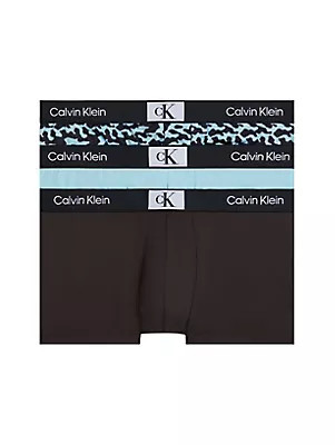 Pánské spodní prádlo LOW RISE TRUNK 3PK 000NB3532EOFO - Calvin Klein L