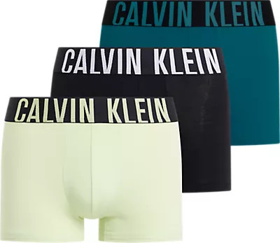 Pánské spodní prádlo TRUNK 3PK 000NB3608AOG5 - Calvin Klein XS