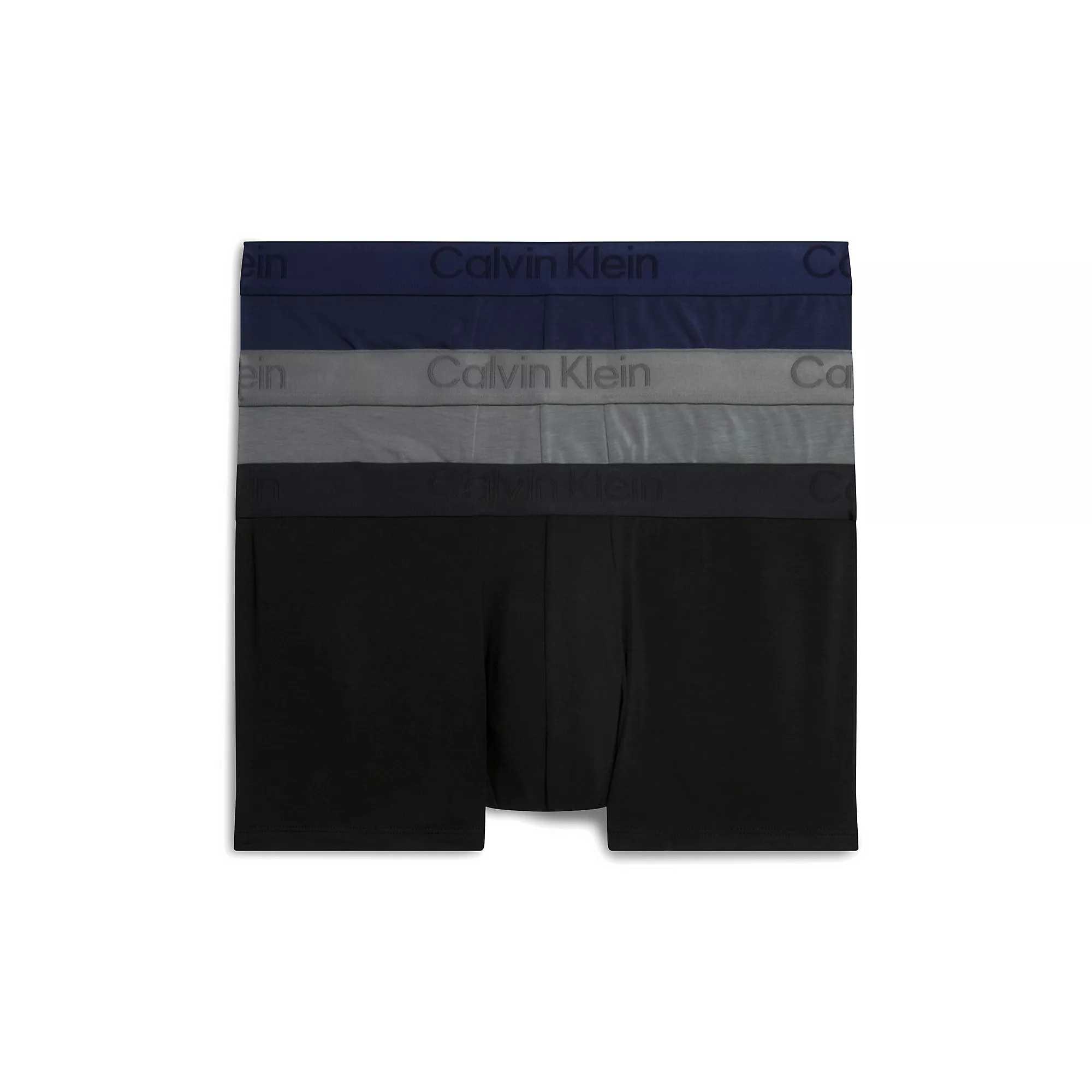Pánské spodní prádlo LOW RISE TRUNK 3PK 000NB3651AFZ7 - Calvin Klein XXL
