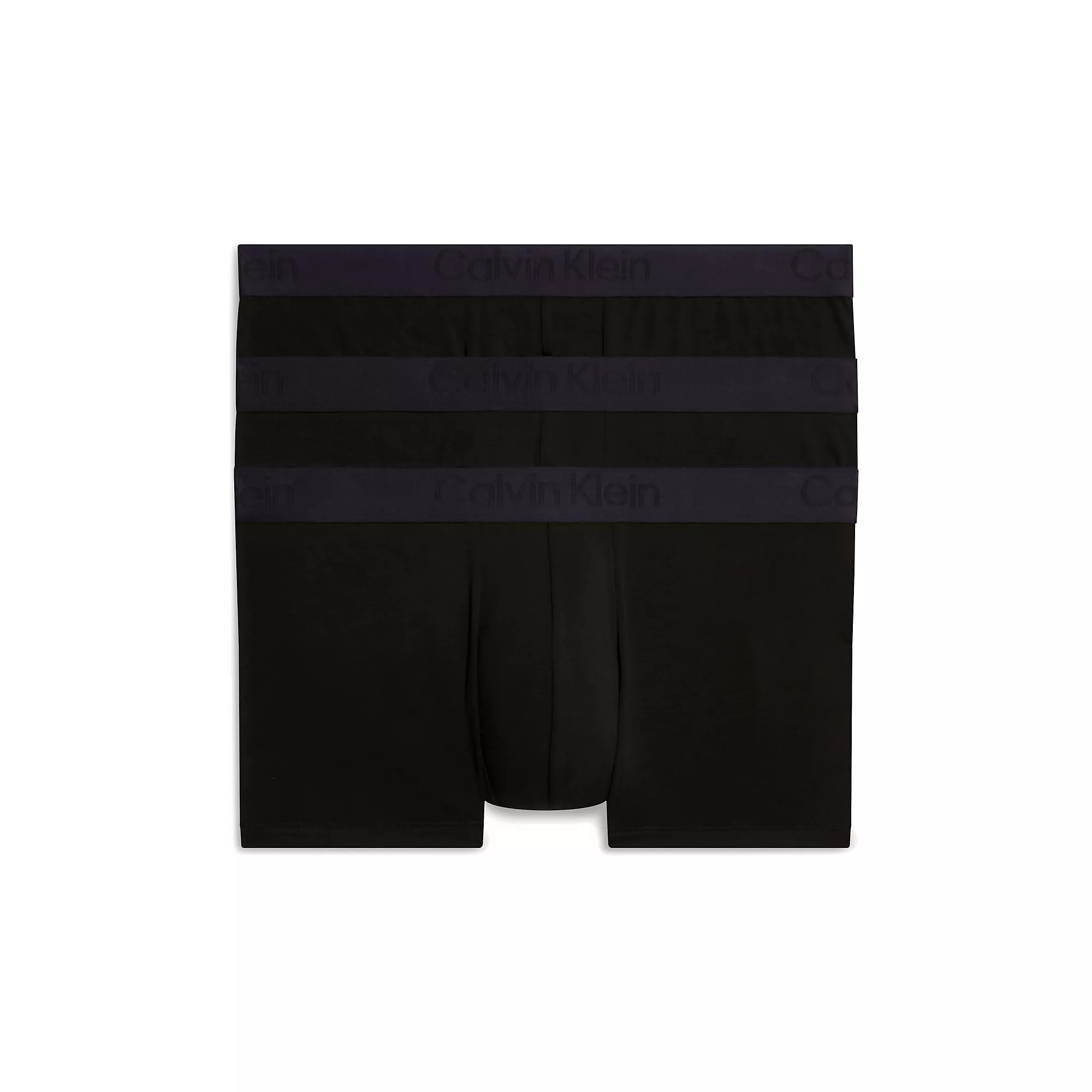 Pánské spodní prádlo LOW RISE TRUNK 3PK 000NB3651AUB1 - Calvin Klein XS