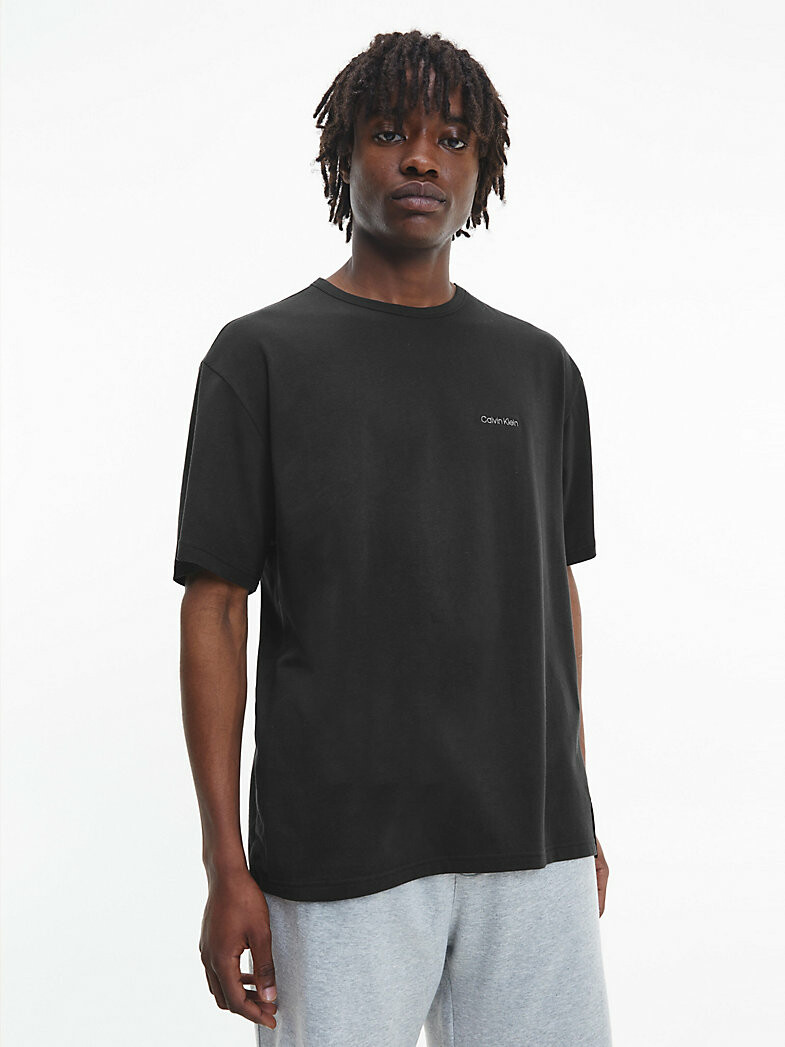 Pánské tričko Lounge T-Shirt Modern Cotton 000NM2298EUB1 černá - Calvin Klein XL