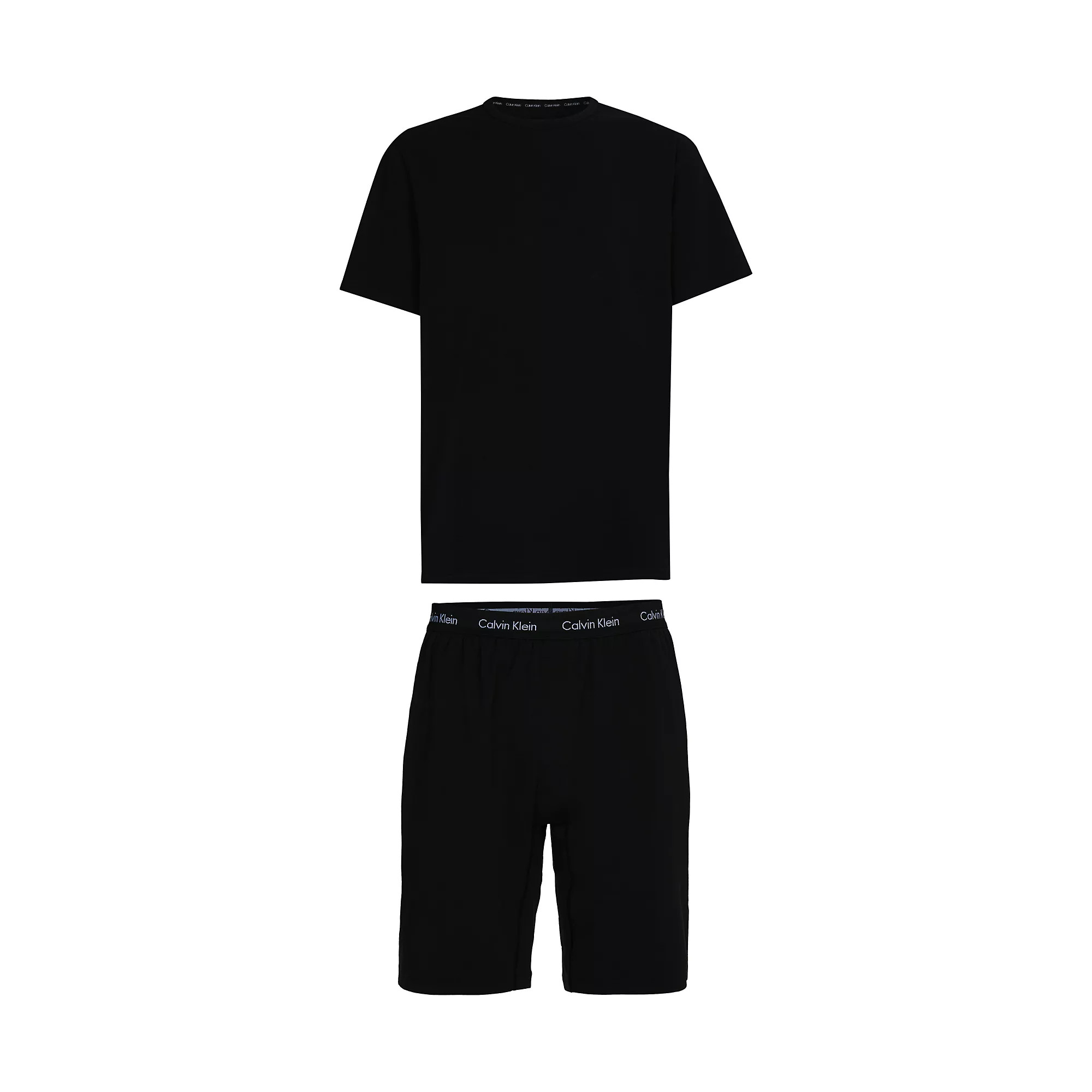Spodní prádlo Pánské pyžamo S/S SHORT SET 000NM2428EUB1 - Calvin Klein S