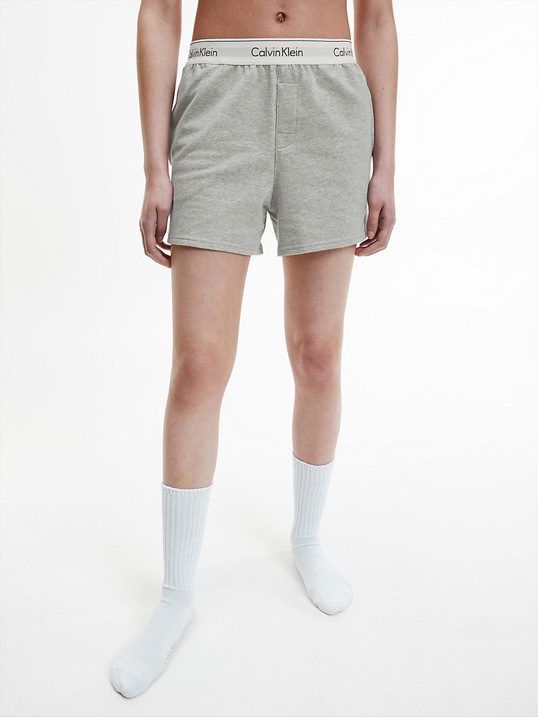 Dámské pyžamové šortky Pyjama Shorts Modern Cotton 000QS6871EP7A šedá - Calvin Klein S