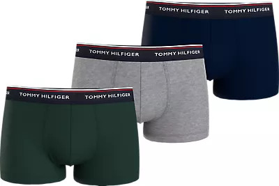 Pánské boxerky 3P TRUNK 1U879038420XW - Tommy Hilfiger XL