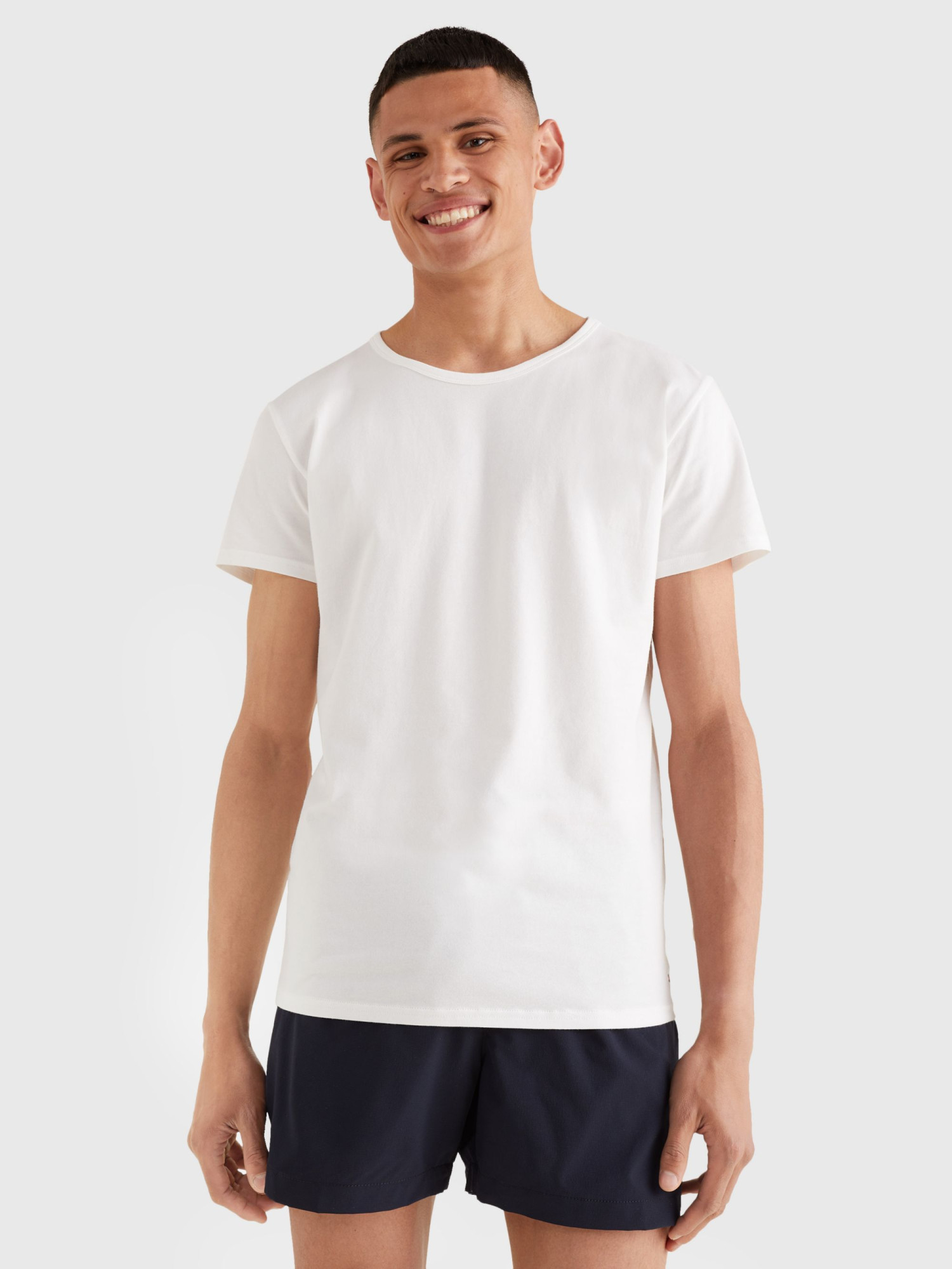 Pánské tričko 3-PACK PREMIUM ESSENTIAL STRETCH T-SHIRTS 2S87905187100 bílá - Tommy Hilfiger SM