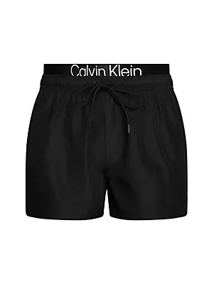 Pánské plavky Tkaný spodní díl SHORT DOUBLE WAISTBAND KM0KM00947BEH - Calvin Klein S