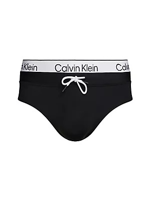 Pánské plavky Pletené spodní díly BRIEF DOUBLE WB KM0KM00959BEH - Calvin Klein XL