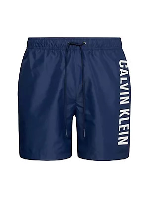 Pánské plavky Tkaný spodní díl MEDIUM DRAWSTRING KM0KM01004C7E - Calvin Klein 5XL