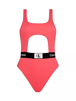 Dámské jednodílné plavky CUT OUT ONE PIECE - RP KW0KW02357TBK - Calvin Klein M
