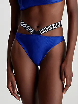 Dámské plavky Spodní díl plavek HIGH LEG CHEEKY BIKINI KW0KW02391C7N - Calvin Klein S