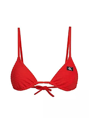 Dámské plavky Horní díl SMALL TRIANGLE KW0KW02468XNE - Calvin Klein L