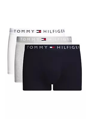 Pánské boxerky 3P TRUNK WB UM0UM031810UN - Tommy Hilfiger XL