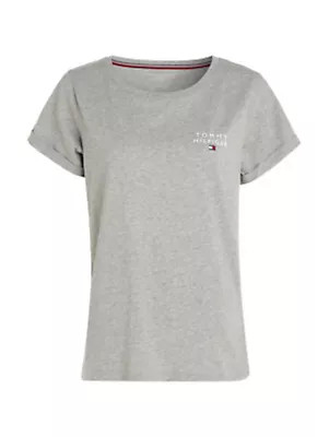 Dámské tričko TH ORIGINAL LOGO LOUNGE T-SHIRT UW0UW04525P61 šedá - Tommy Hilfiger XS
