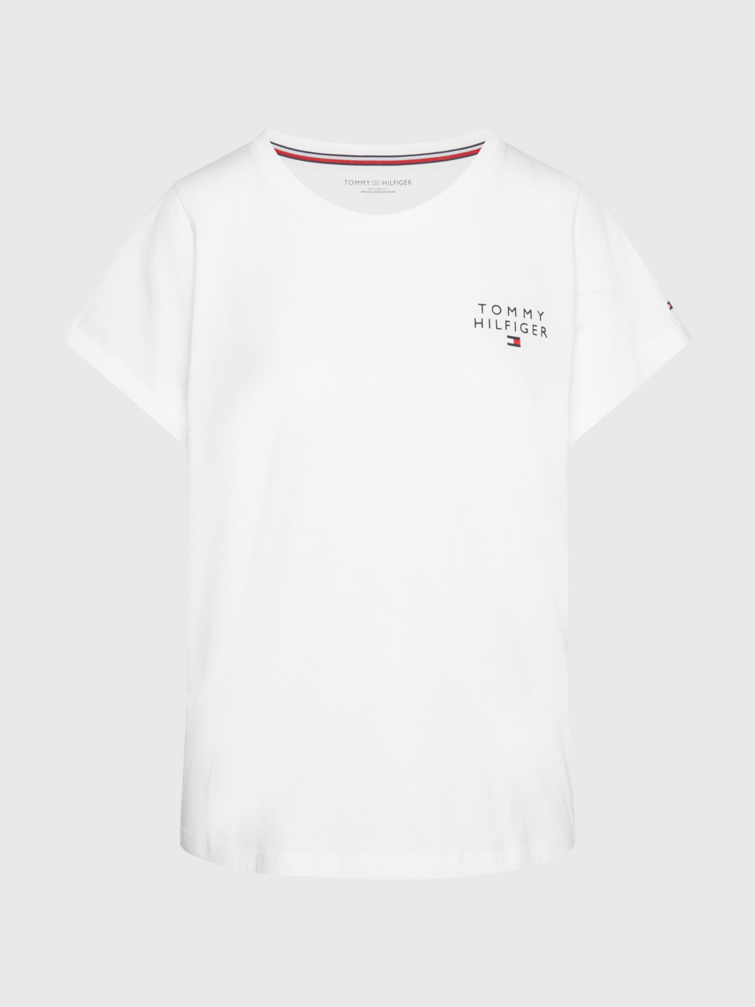 Dámské tričko TH ORIGINAL LOGO LOUNGE T-SHIRT UW0UW04525YBR bílá - Tommy Hilfiger SM