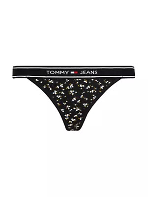 Close to Body Dámské kalhotky TANGA THONG PRINT UW0UW053820GM - Tommy Hilfiger XS
