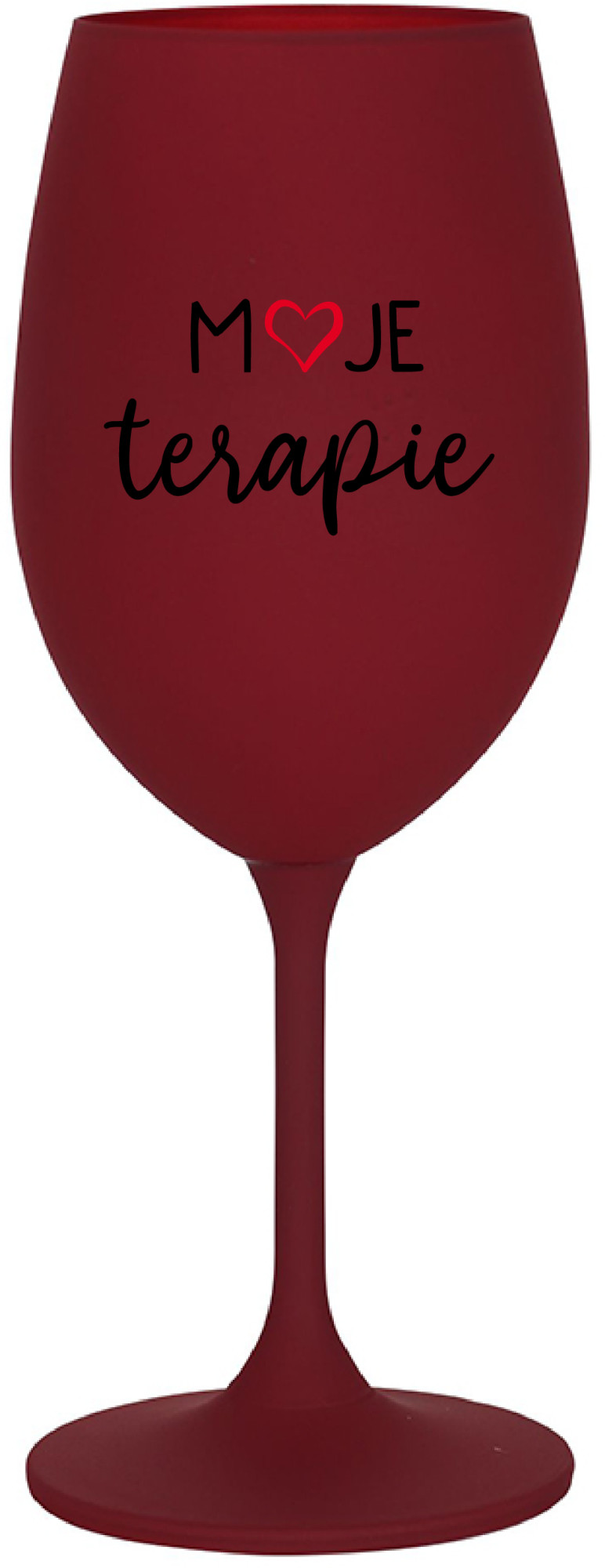 MOJE TERAPIE - bordo sklenice na víno 350 ml
