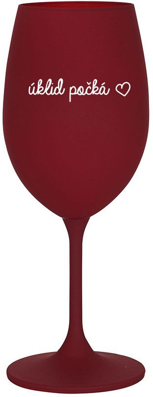 ÚKLID POČKÁ - bordo sklenice na víno 350 ml