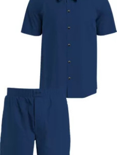 Spodní prádlo Pánské pyžamo S/S SHORT SET 000NM2499ECHU - Calvin Klein