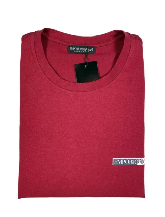 Pánské triko - 111035 2R729 02175 - vínová - Emporio Armani Pánské triko - 111035 2R729 02175 - vínová - Emporio Armani