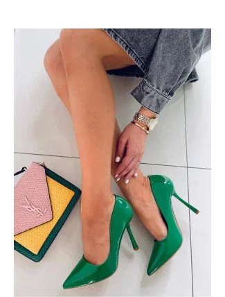 Dámské lodičky na jehlovém podpatku NF-79P Tmavě zelená - Seastar Dámské lodičky na jehlovém podpatku NF-79P Tmavě zelená - Seastar