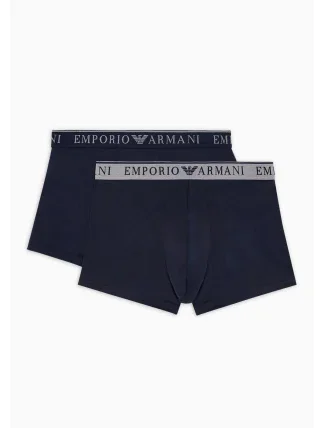Pánské boxerky 2PACK 111769 3F720 70835 tm. modré - Emporio Armani Pánské boxerky 2PACK 111769 3F720 70835 tm. modré - Emporio Armani