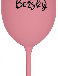 PÁN BOŽSKÝ - ružový pohár na víno 350 ml