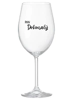 PAN DOKONALÝ - čirá sklenice na víno 350 ml