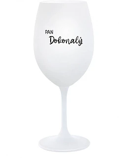 PAN DOKONALÝ - bílá sklenice na víno 350 ml