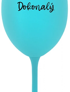 PAN DOKONALÝ - tyrkysová sklenice na víno 350 ml
