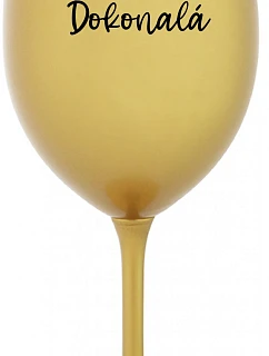 PANI DOKONALÁ - zlatý pohár na víno 350 ml