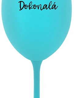 PANI DOKONALÁ - tyrkysový pohár na víno 350 ml