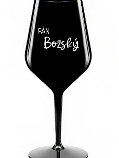 PÁN BOŽSKÝ - čierny nerozbitný pohár na víno 470 ml