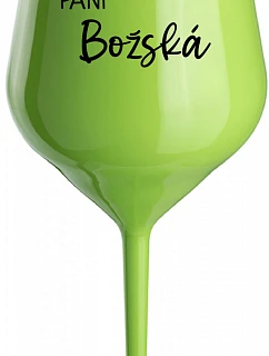 PANI BOŽSKÁ - zelený nerozbitný pohár na víno 470 ml