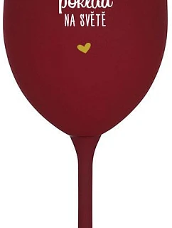 KAMARÁDKA JE NEJVĚTŠÍ POKLAD NA SVĚTĚ - bordo sklenice na víno 350 ml