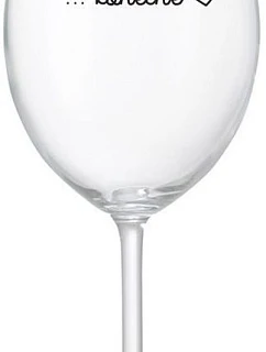 ...KONEČNĚ - čirá sklenice na víno 350 ml
