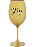 MRS. - zlatá sklenice na víno 350 ml MRS. - zlatá sklenice na víno 350 ml