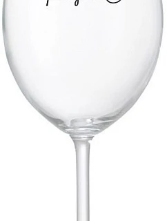 PAUZIČKA - čirá sklenice na víno 350 ml
