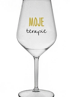 MOJE TERAPIE - čirá nerozbitná sklenice na víno 470 ml