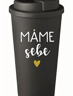 MÁME SEBE - černý termohrnek 475 ml