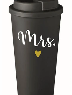 MRS. - černý termohrnek 475 ml